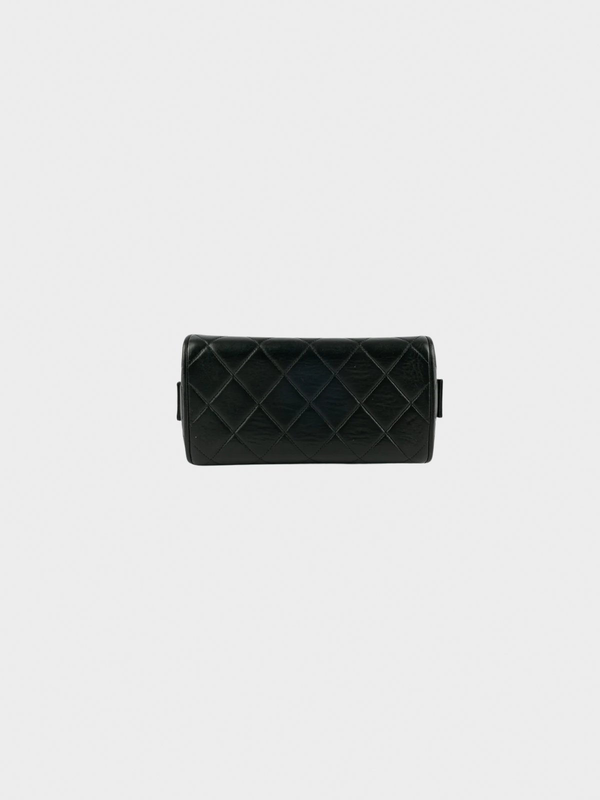 Chanel Fall 1996-1997 Black Leather Box Bag
