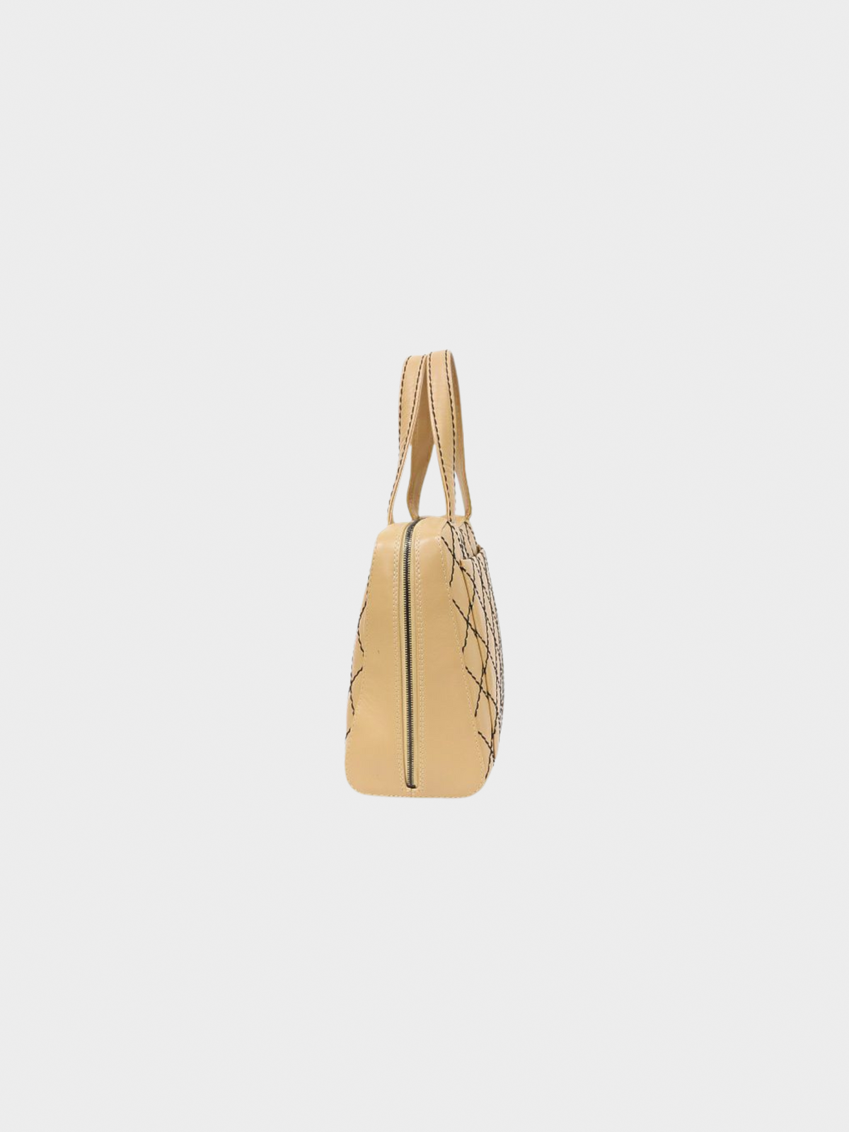 Chanel 2000s Beige Wild Stitch Handbag