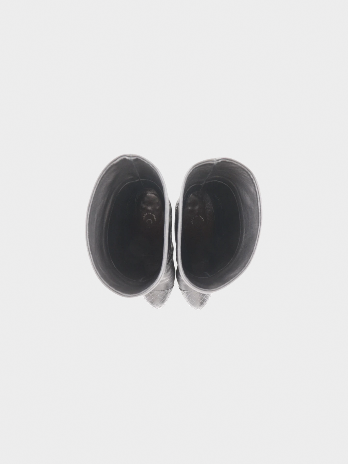 Chanel 2010s Black Matelasse Leather Coco Mark Boots