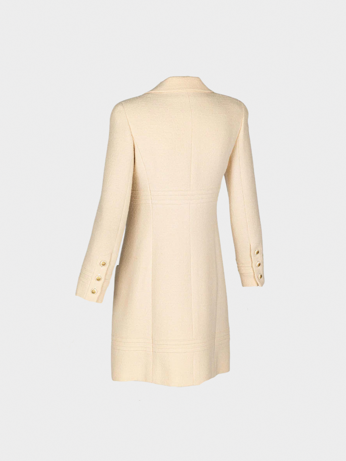 Chanel 1999 Cream Bouclé Wool Jacket