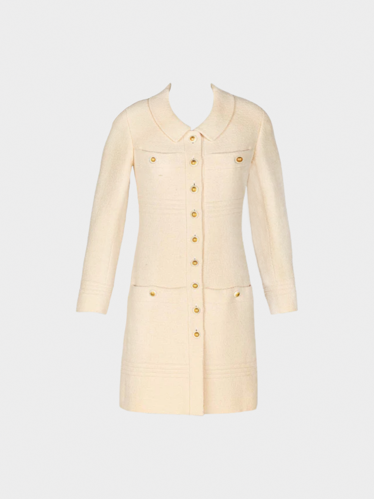 Chanel 1999 Cream Bouclé Wool Jacket