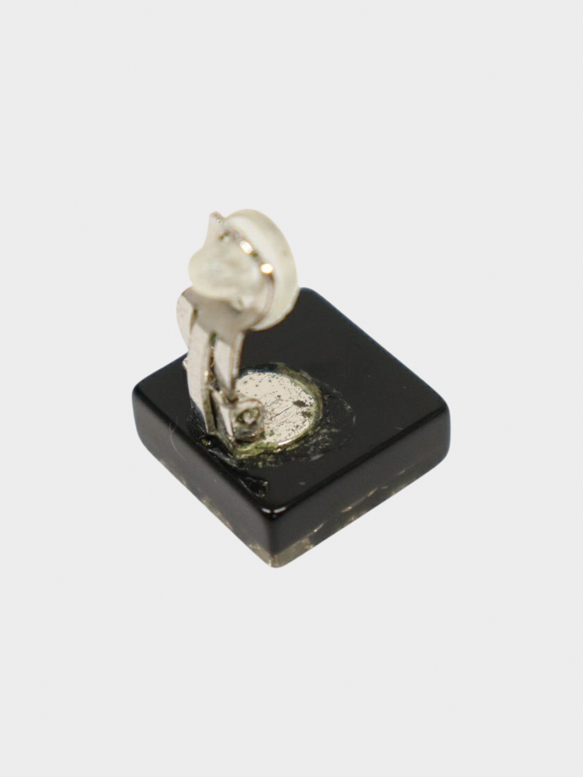 Chanel 2005 Black Coco Sqaure Earrings