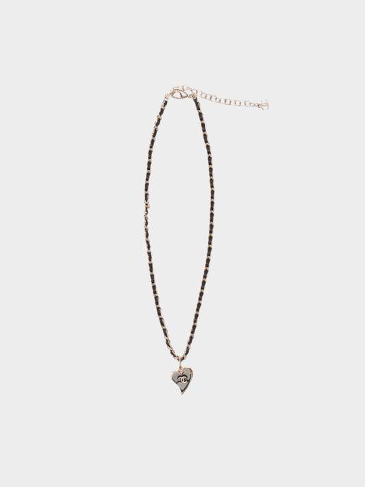 Chanel 2022 Heart Motif CC Necklace