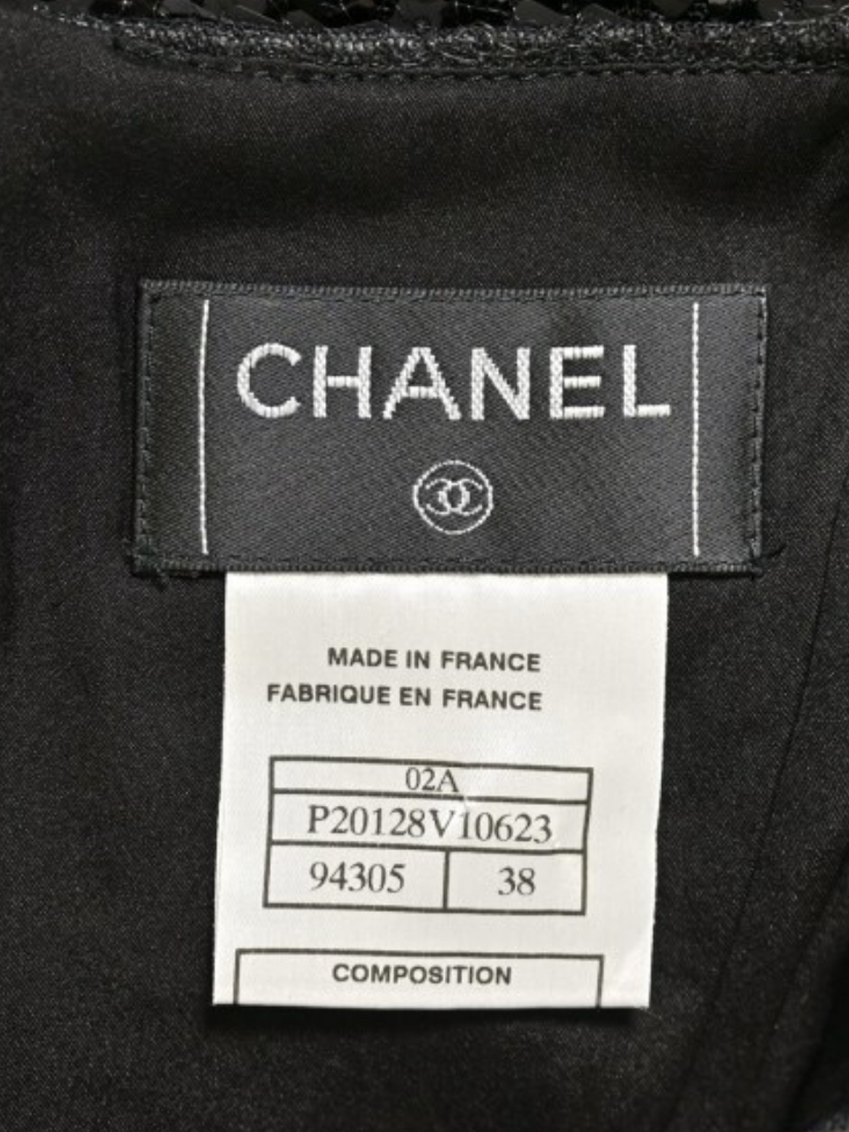 Chanel FW 2002 Black Sequins Mini Skirt