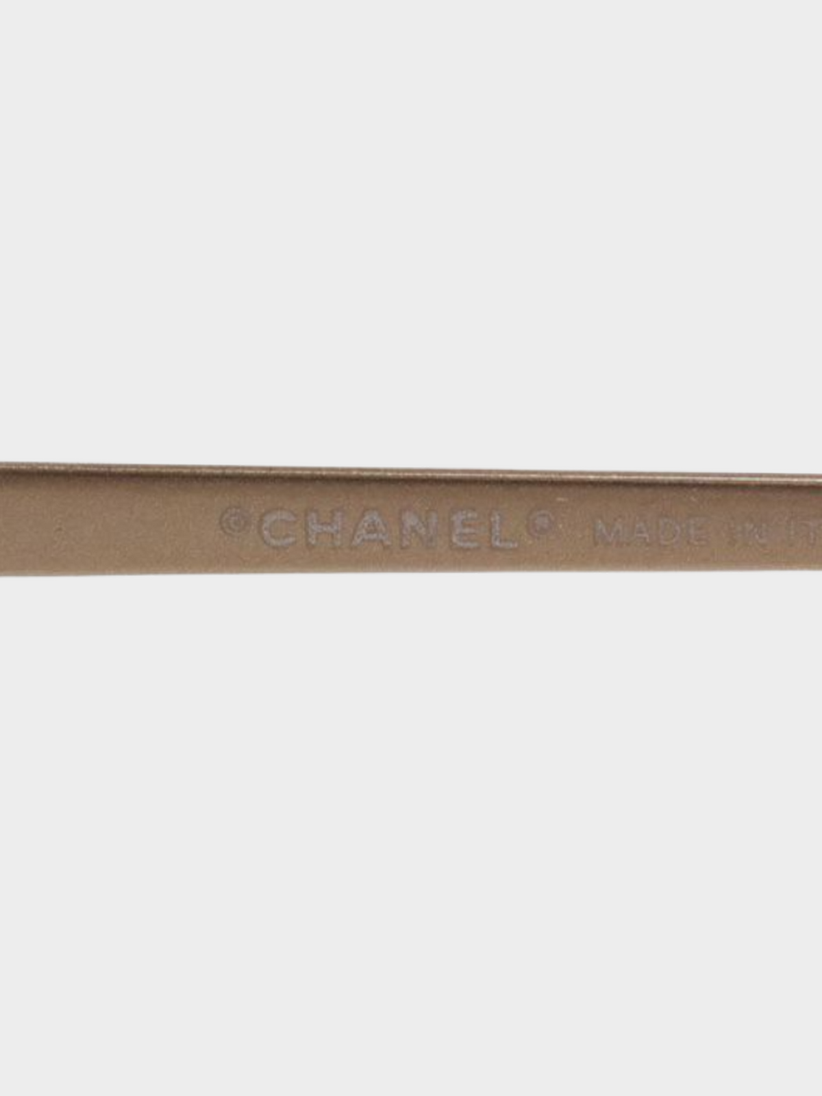Chanel 2000s Brown Tinted CC Logo Sunglasses