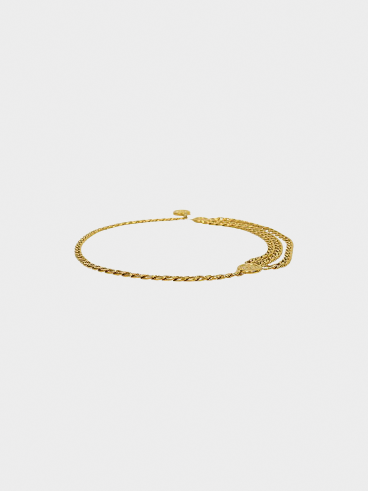 Chanel 1990s Gold Metal COCO Chain-link Belt