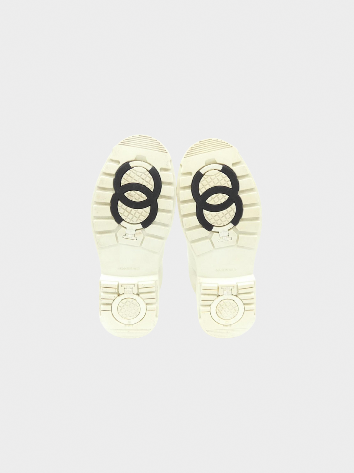 Chanel 2000s White Nylon Puffer Boots