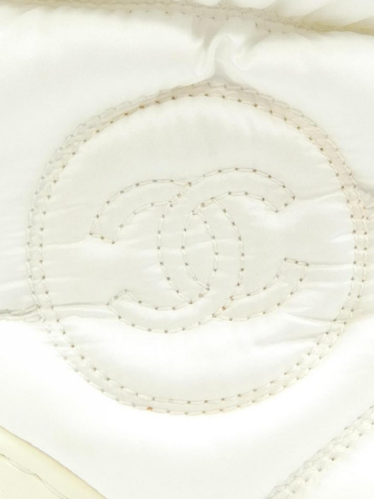 Chanel 2000s White Nylon Puffer Boots