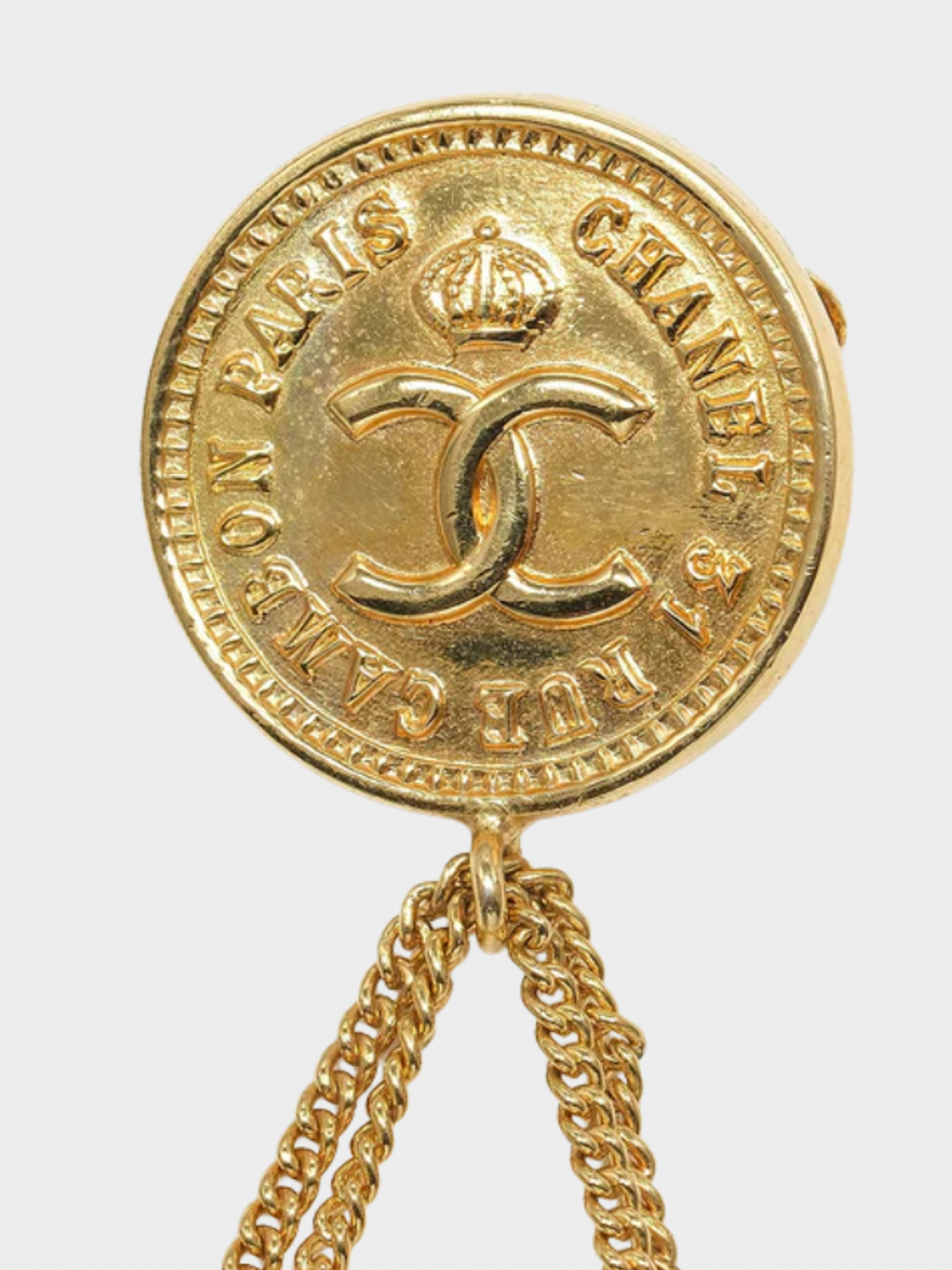 Chanel 1993 Gold Plated Handbag Brooch