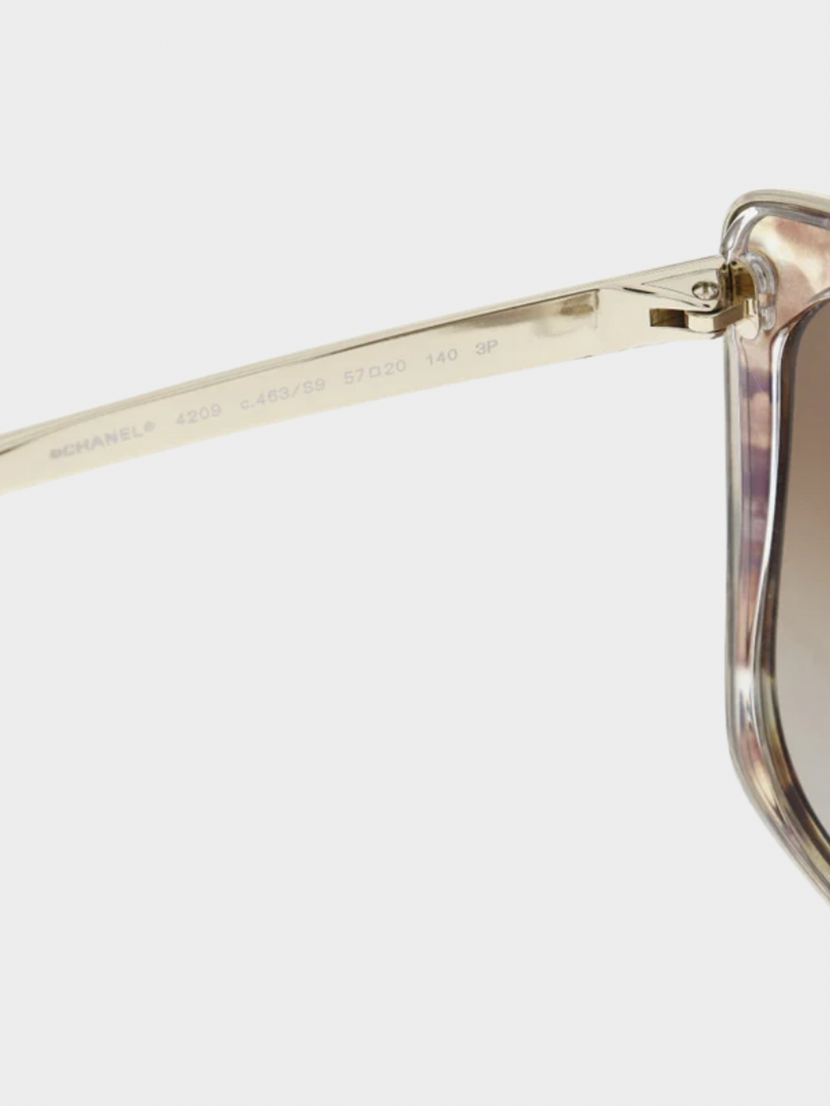 Chanel 2000s Brown Butterfly-frame Sunglasses