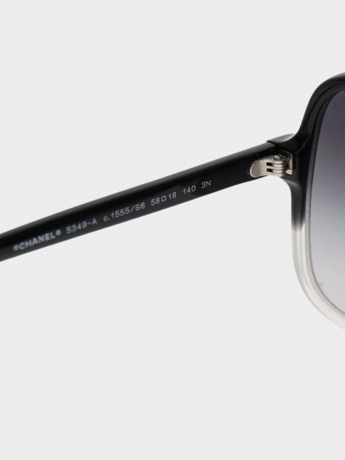 Chanel 2000s Coco Black Gradient Sunglasses