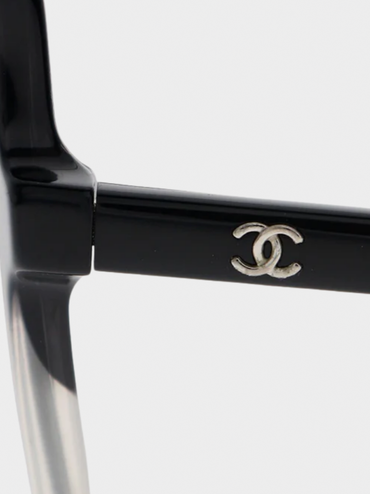 Chanel 2000s Coco Black Gradient Sunglasses