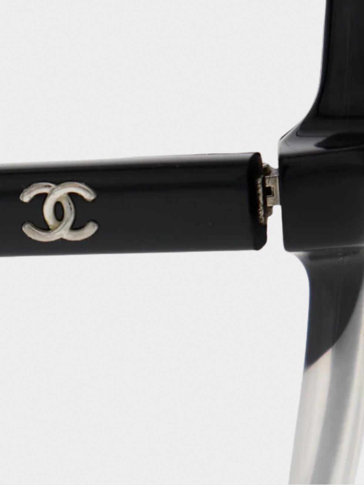 Chanel 2000s Coco Black Gradient Sunglasses