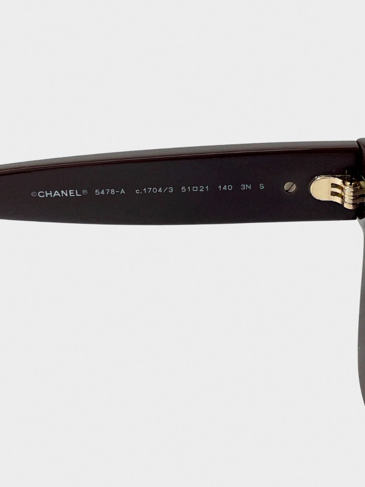 Chanel 2000s Brown Heart Sunglasses