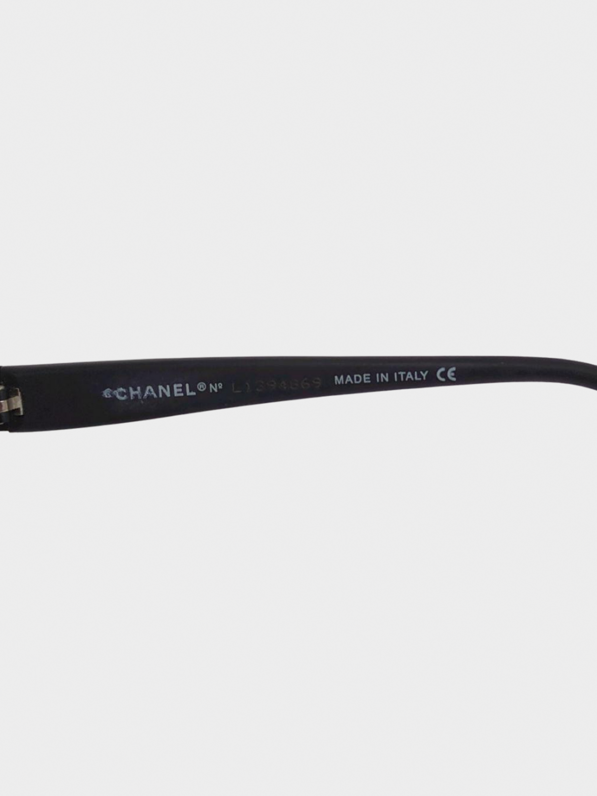 Chanel 2000s Brown Shield Rimless Sunglasses
