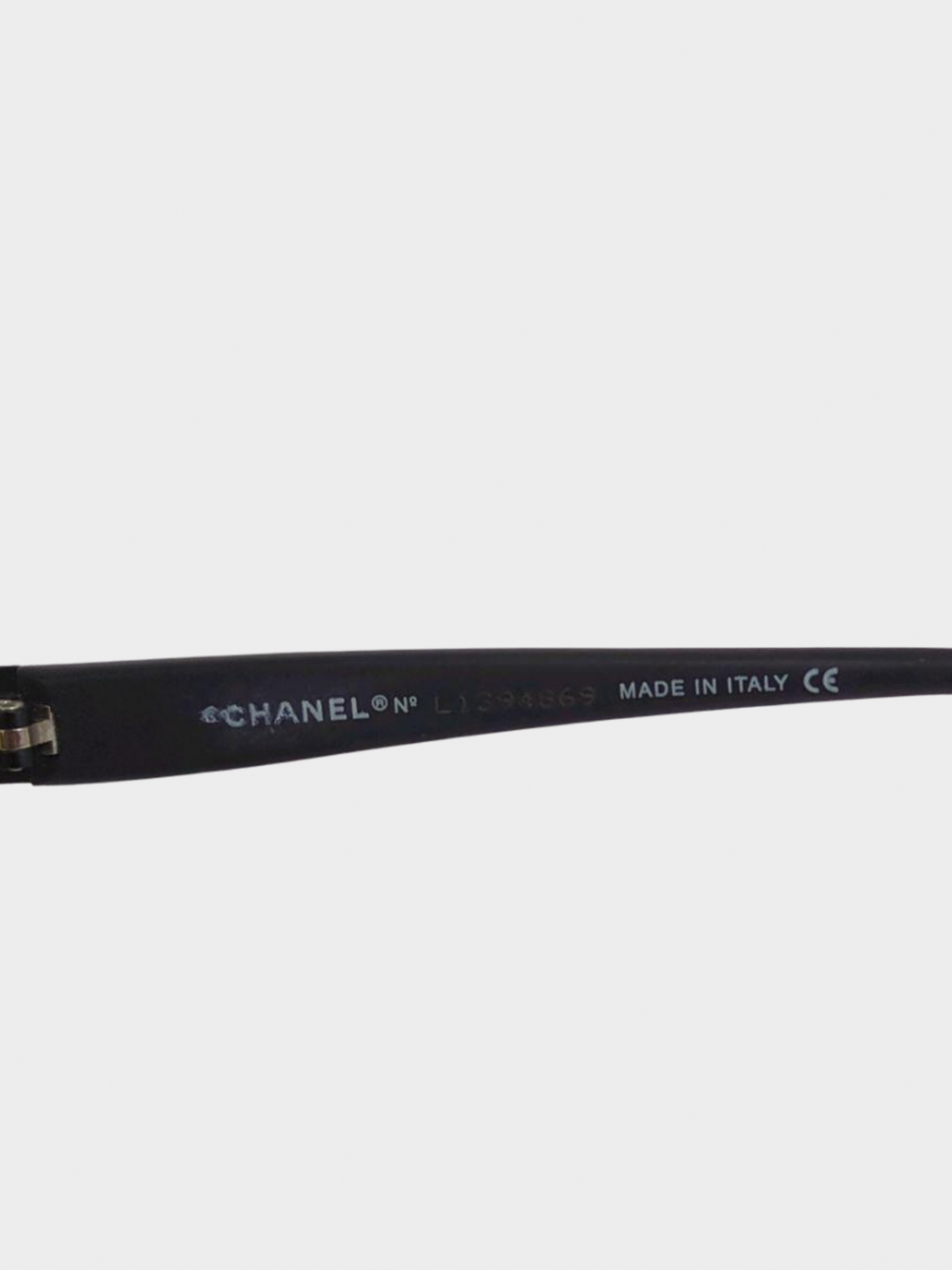 Chanel 2000s Brown Shield Rimless Sunglasses