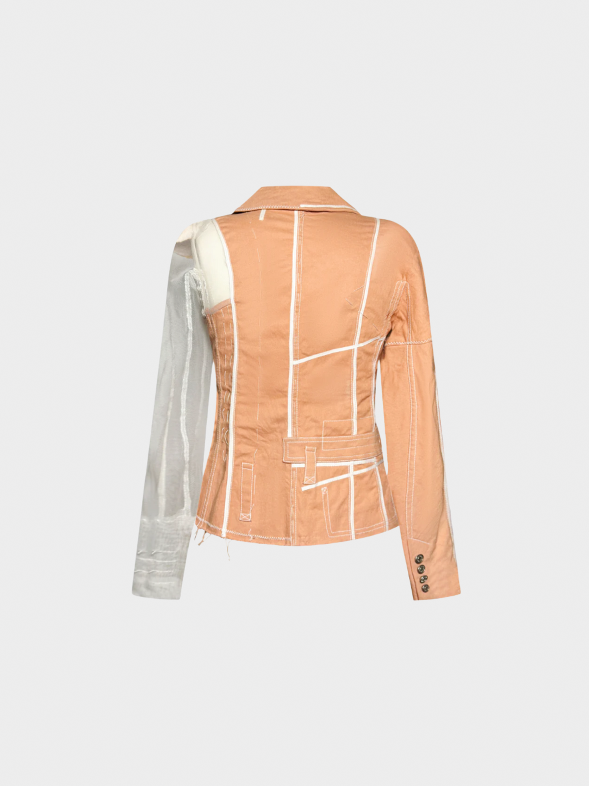 Christian Dior SS 2006 Beige Distressed Jacket