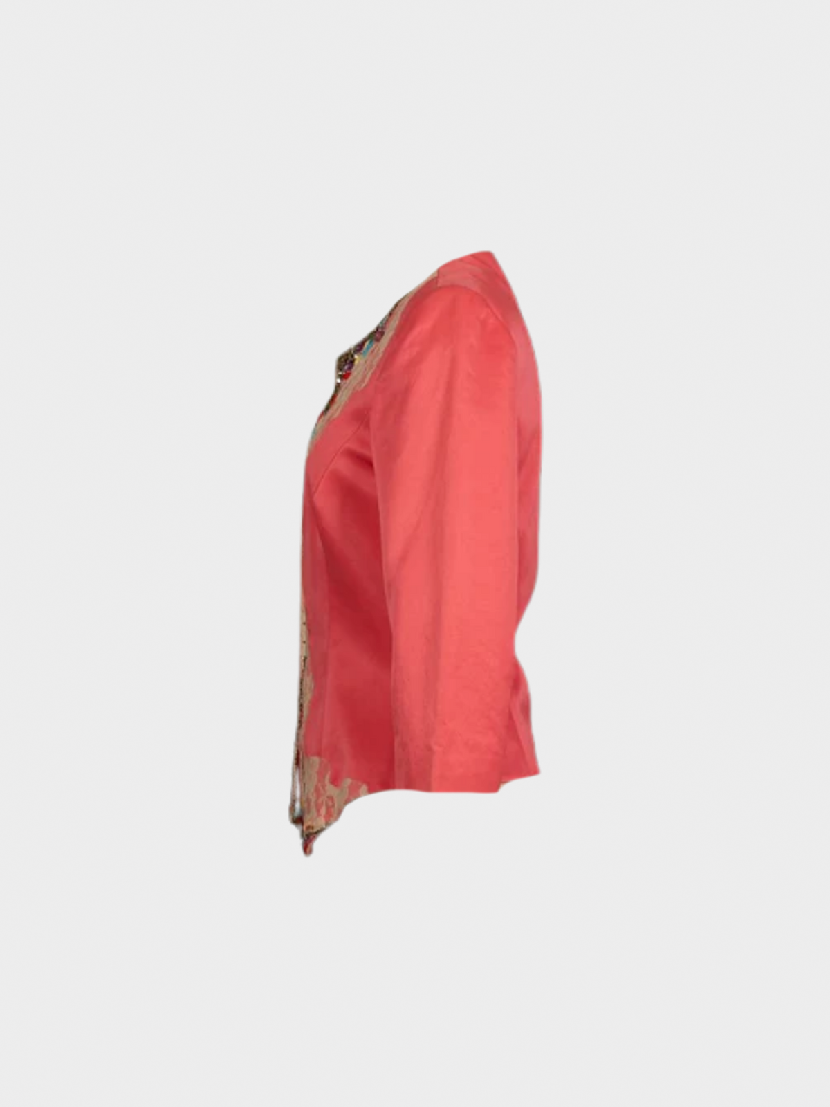 Christian Lacroix 1980s Pink Embroidered Top
