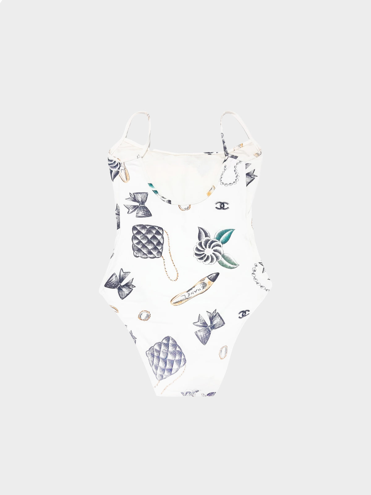 Chanel Spring 1996 Icon Print Swimsuit