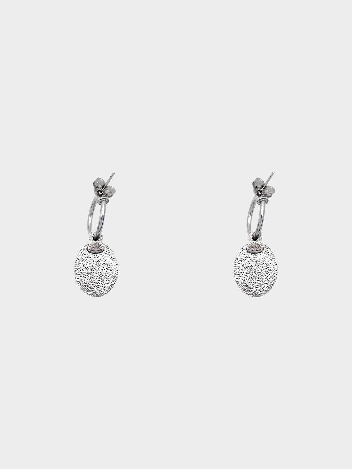 Chanel 2000 CC Logo Grey Pearl Silver Drop Earrings