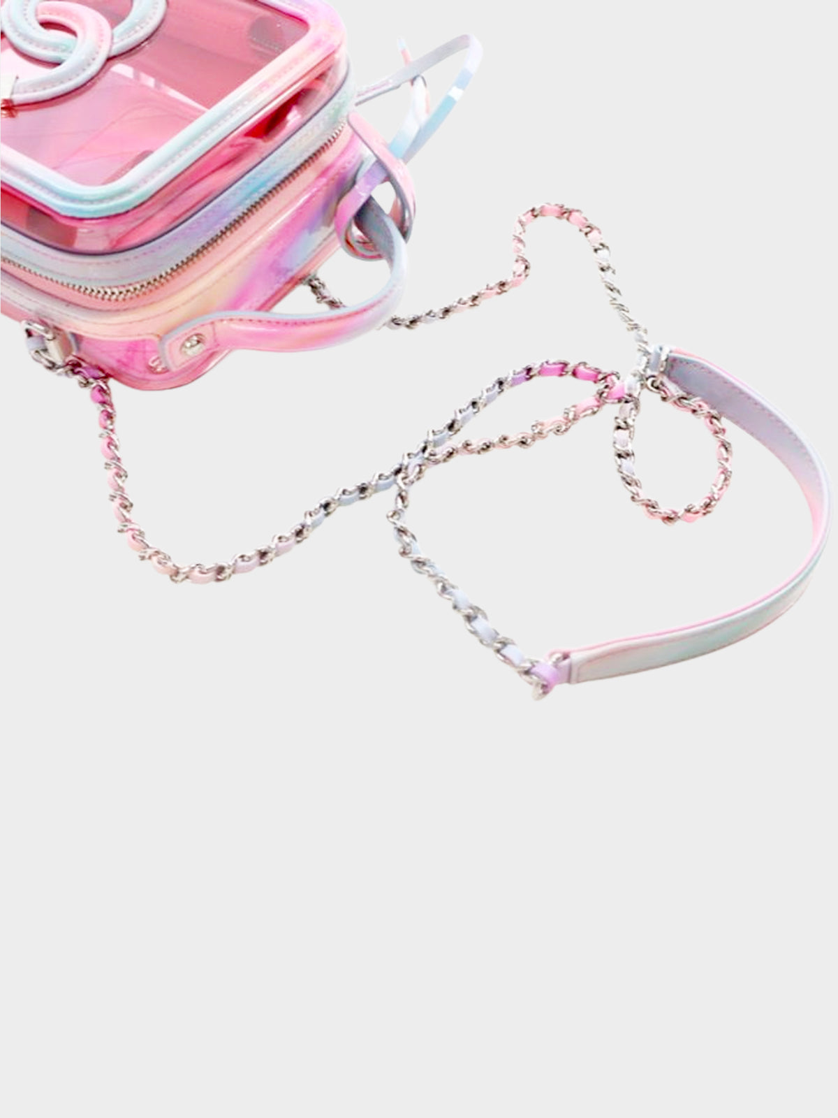 Chanel 2020 Multicolor PVC Filigree Vertical Vanity Case