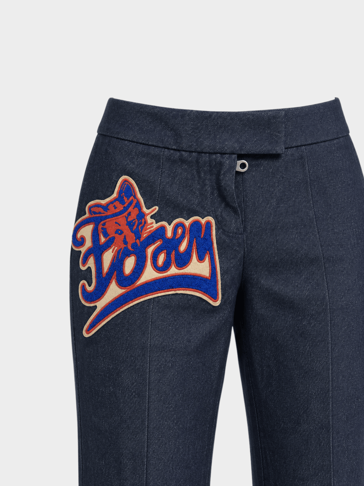 Chloe by Stella McCartney FW 2001 ‘Foxy’ Patch Flared Jeans