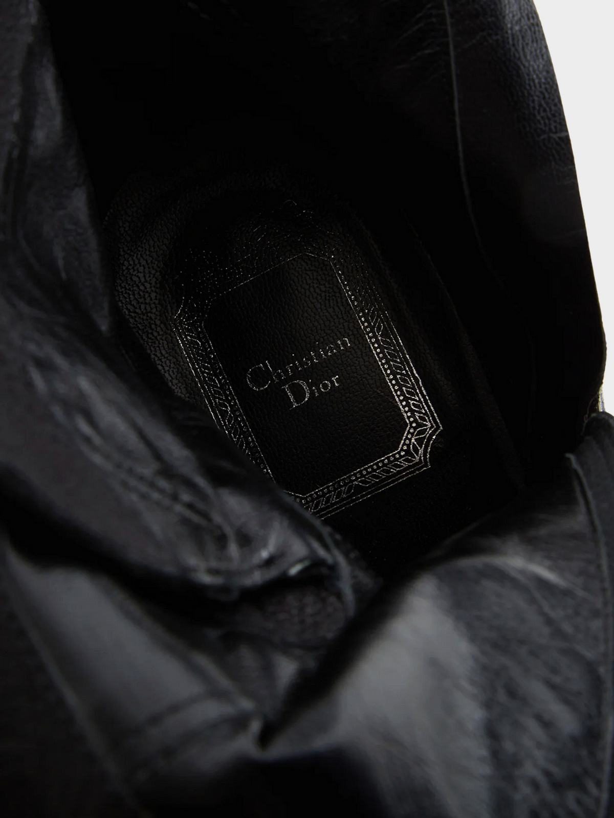 Christian Dior SS 2010 Black Leather Ankle Boots
