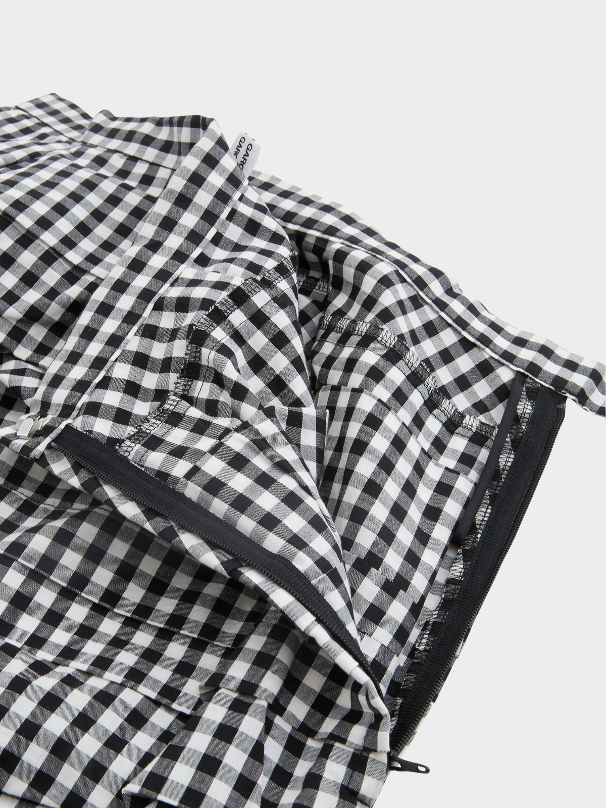 Comme des Garçons FW 2005 Deformed Cotton Frill Gingham skirt