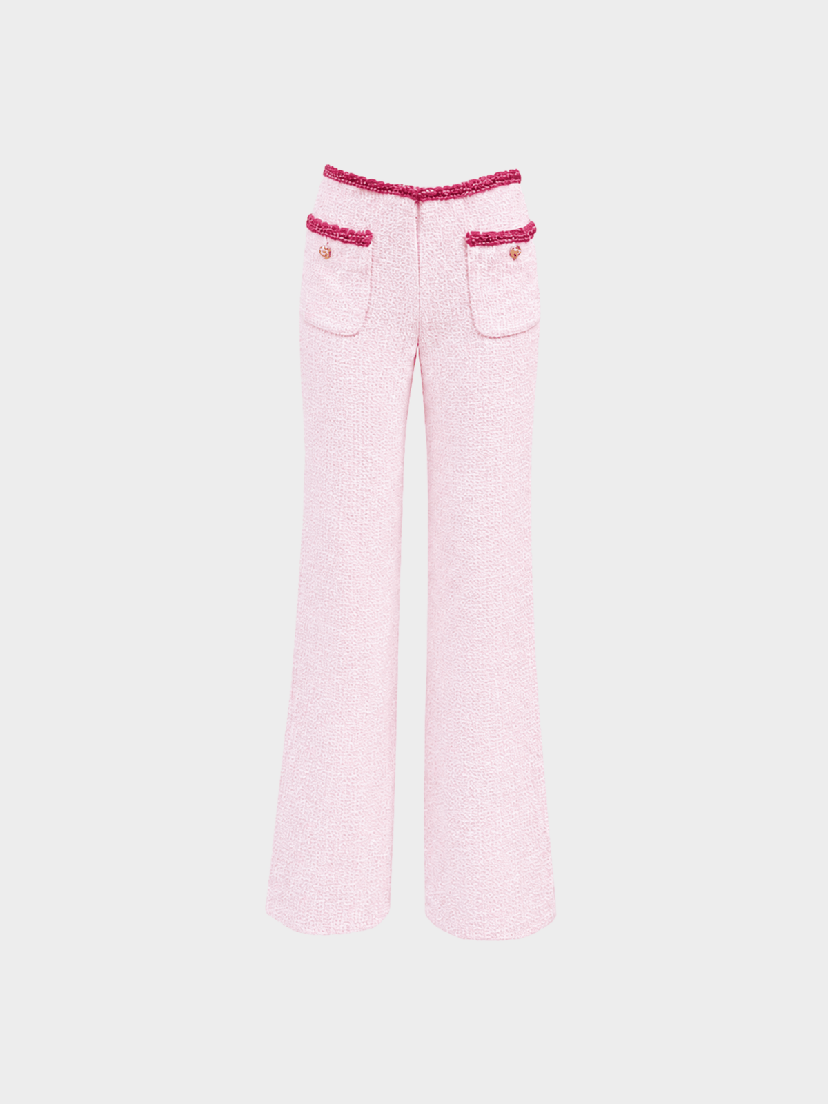 Chanel Cruise 2021 Pink Tweed Trousers