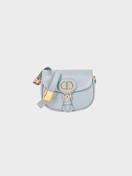 Christian Dior Cruise 2020 Bobby Blue Calfskin Leather Crossbody Bag