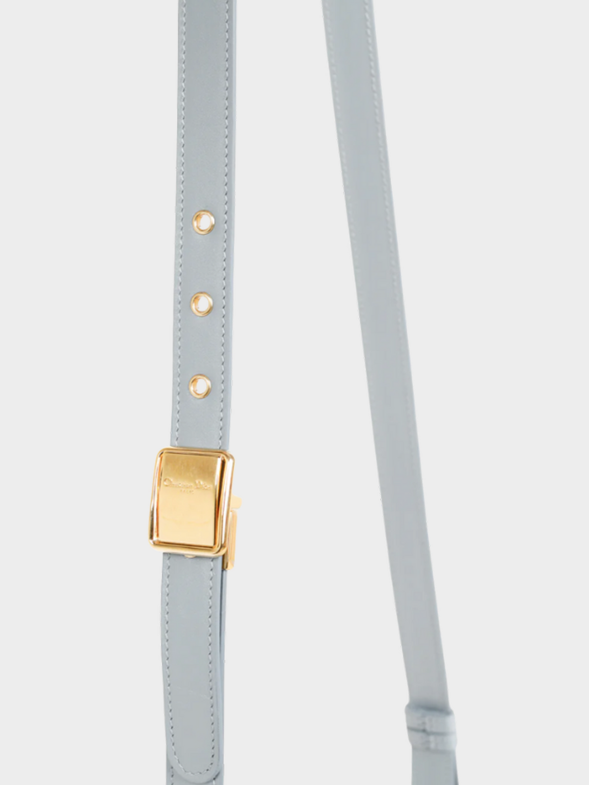 Christian Dior Cruise 2020 Bobby Blue Calfskin Leather Crossbody Bag