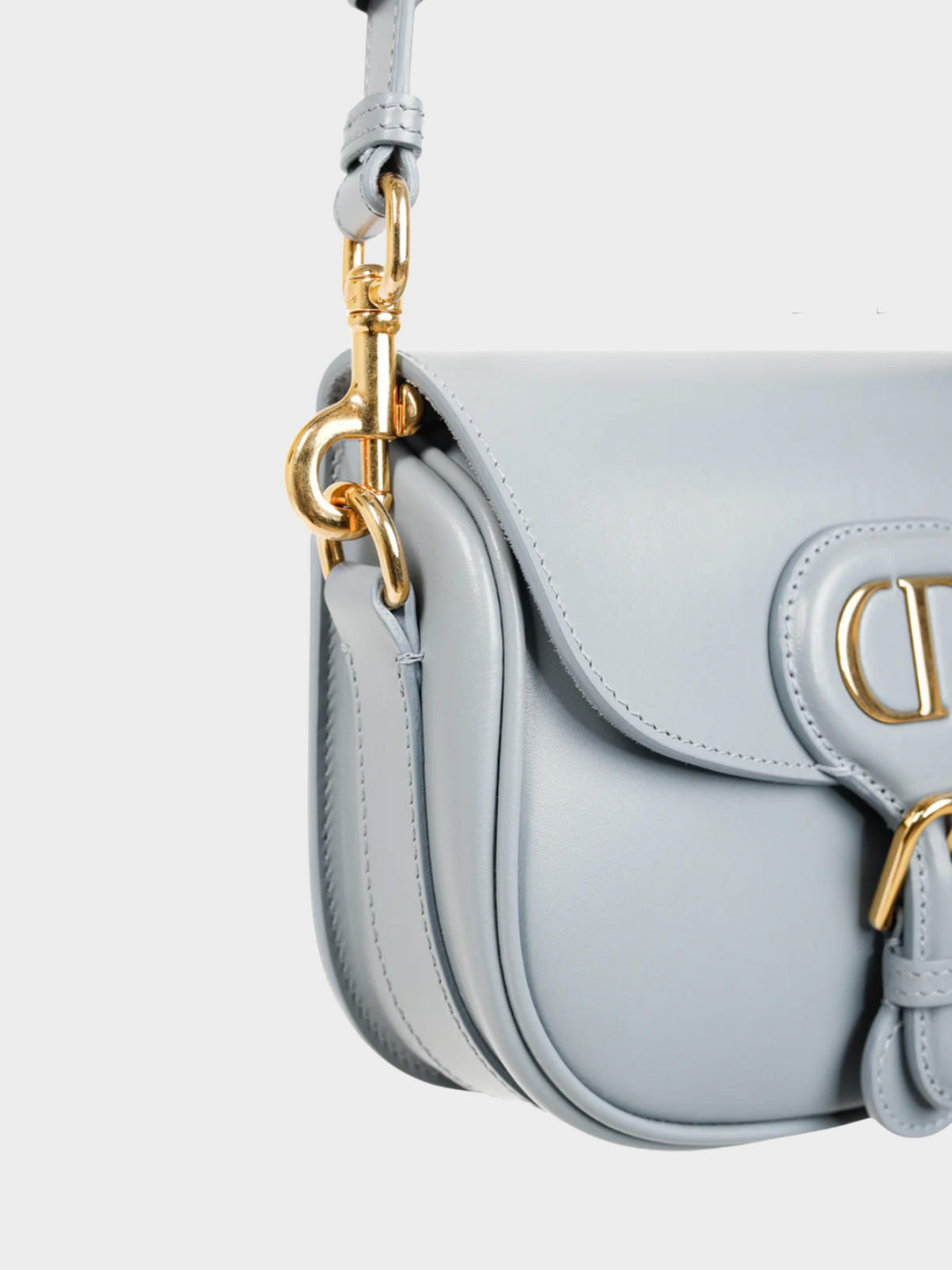 Christian Dior Cruise 2020 Bobby Blue Calfskin Leather Crossbody Bag