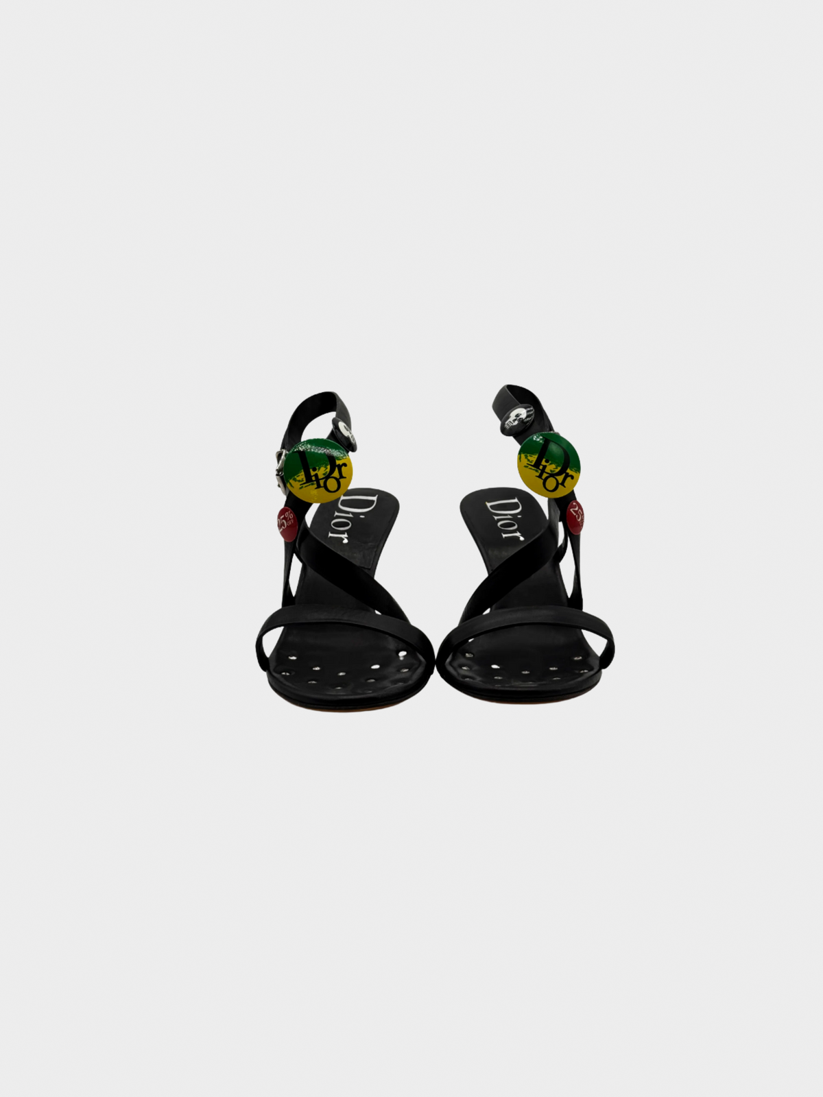 Christian Dior SS 2004 Black Hardcore Sandal