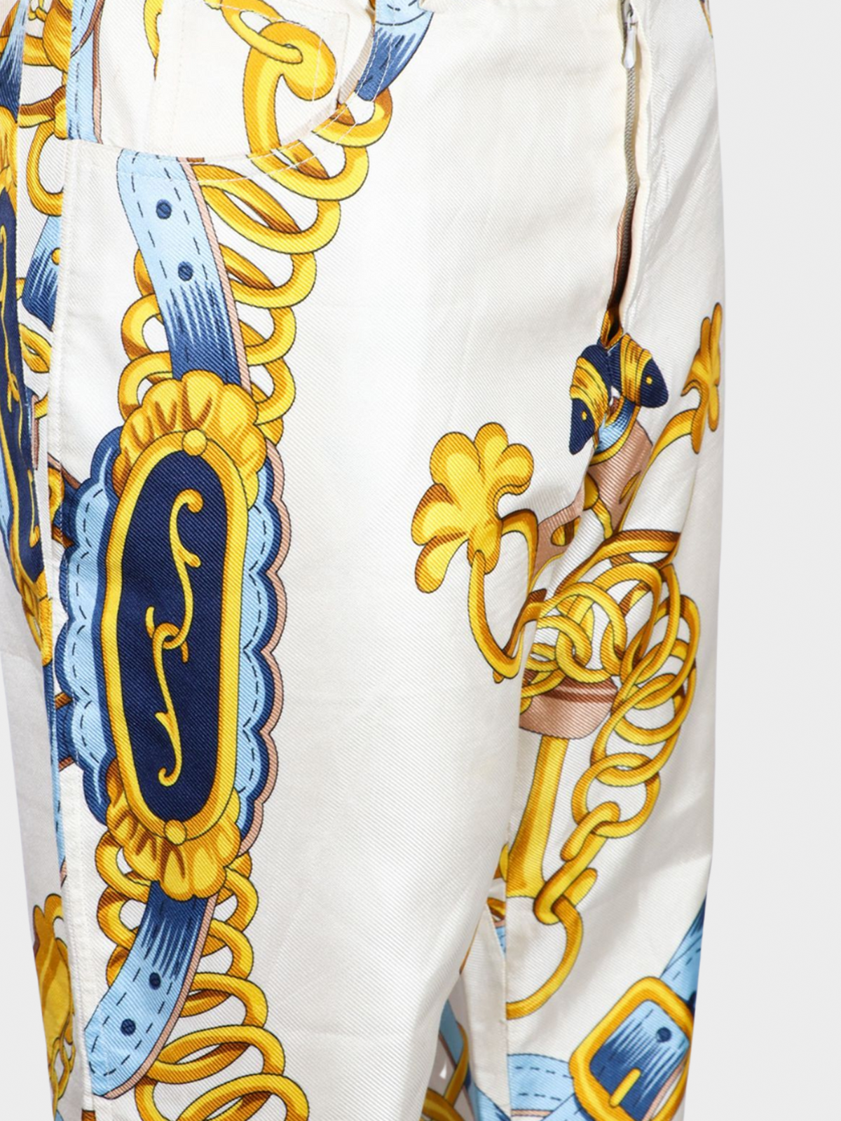Christian Dior SS 2000 Printed Silk Capri Pants