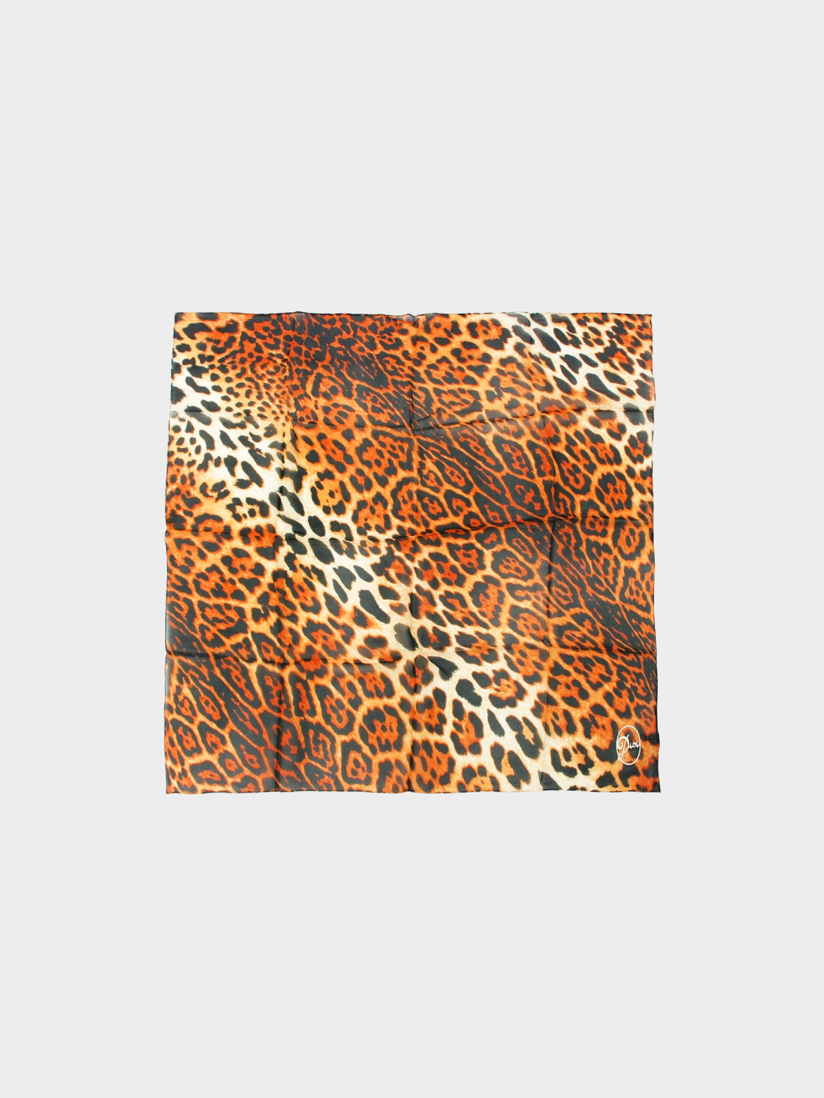 Christian Dior 2004 Silk Leopard Scarf