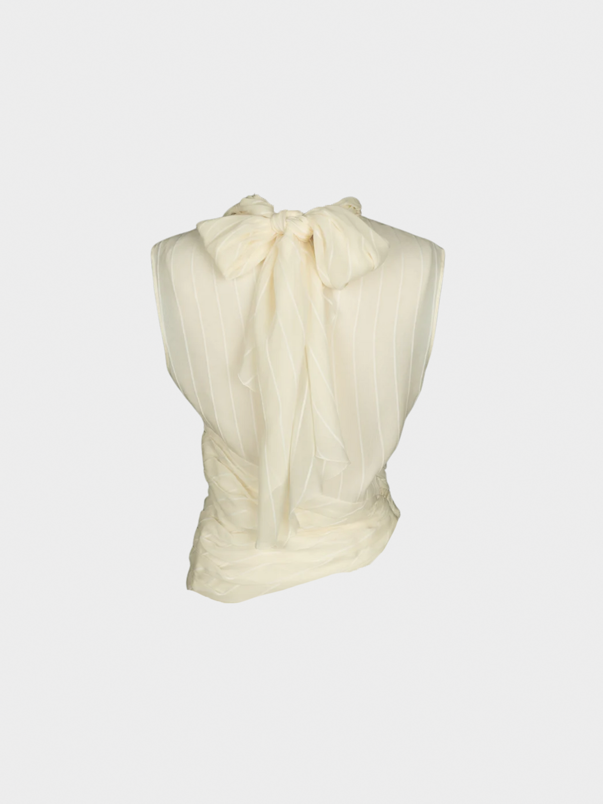 Christian Dior 1990s Cream Silk Top