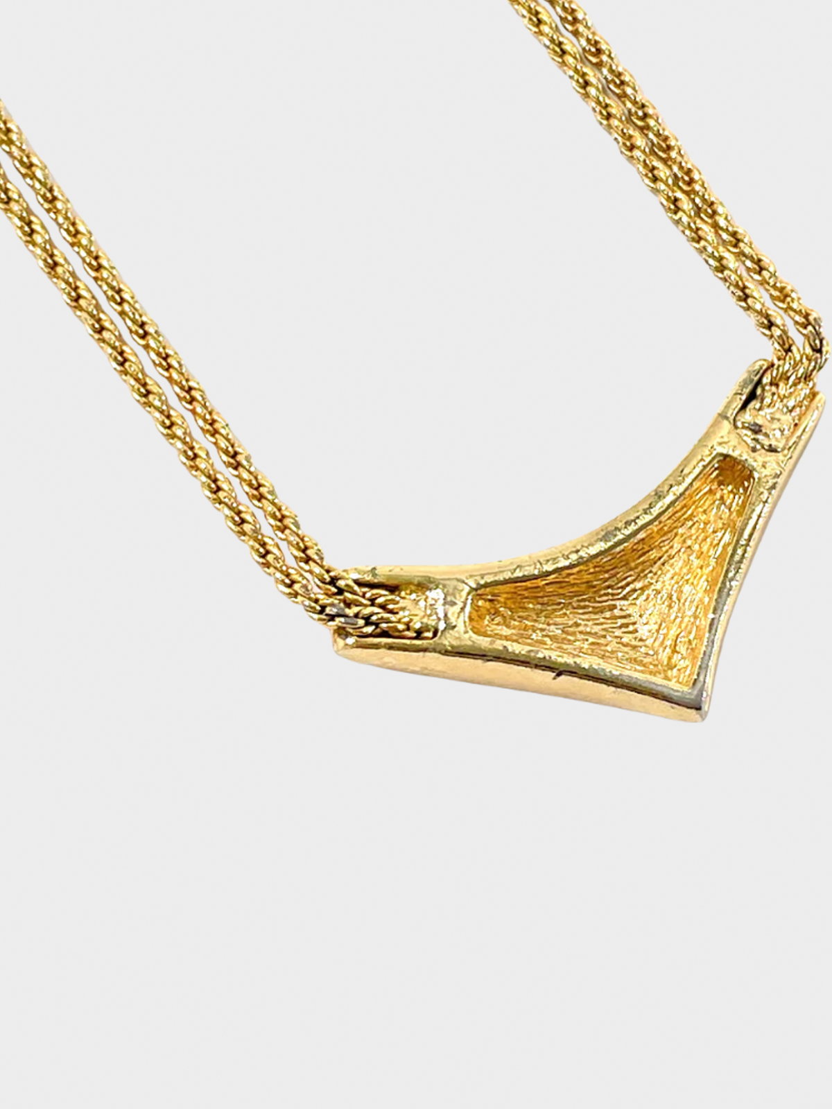 Christian Dior 1980s Gold with Black Resin Necklace