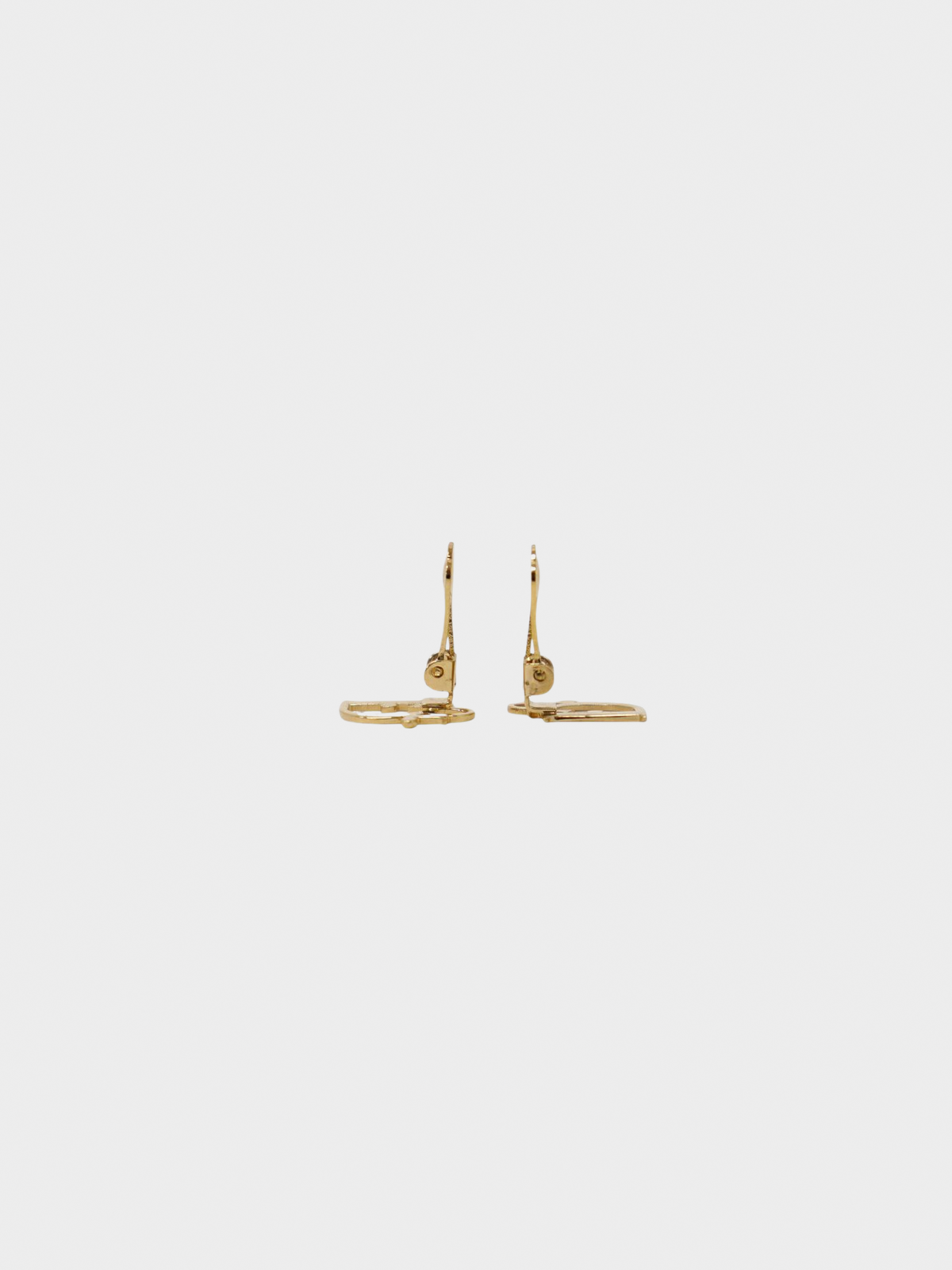 Christian Dior 2000s Gold Logo Mania Earrings