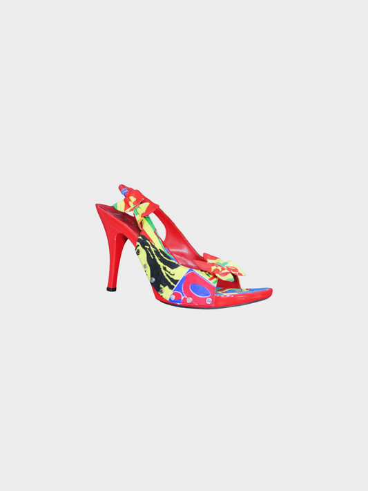 Christian Dior SS 2004 Colorful Mania Jamaican Heels