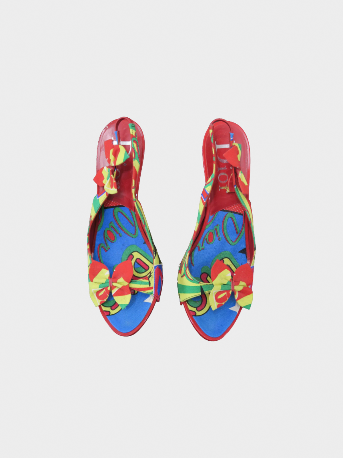 Christian Dior SS 2004 Colorful Mania Jamaican Heels