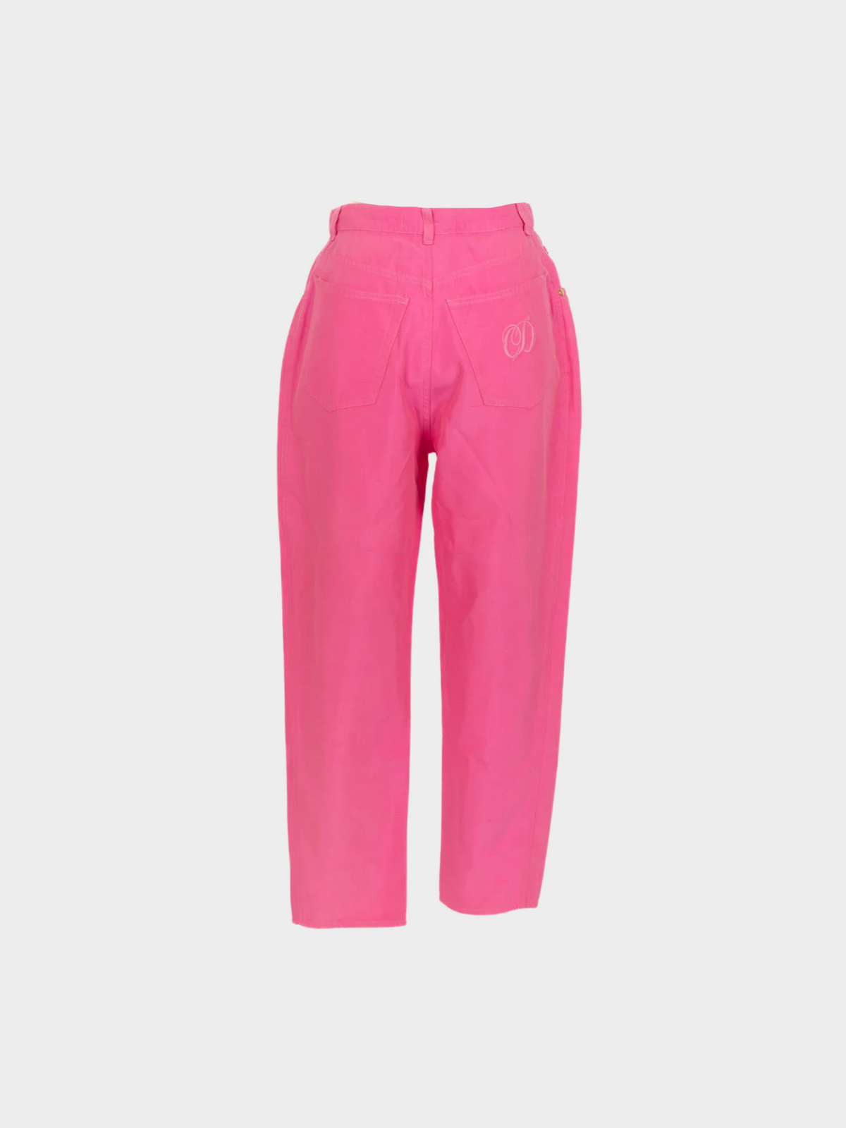 Christian Dior 1980s Pink Silk trousers