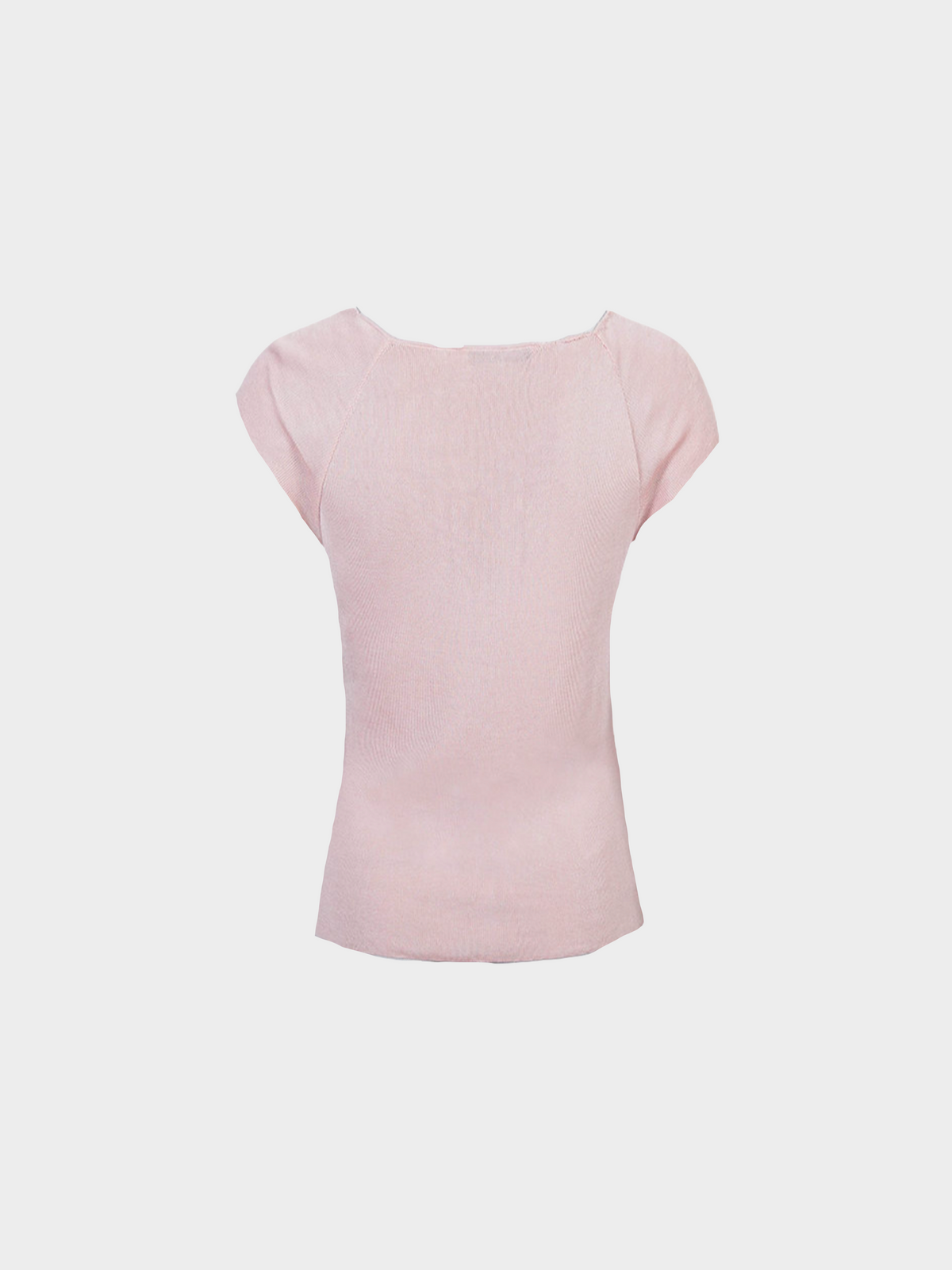 Christian Dior 2000s Pink Cashmere Oversized Bow Top