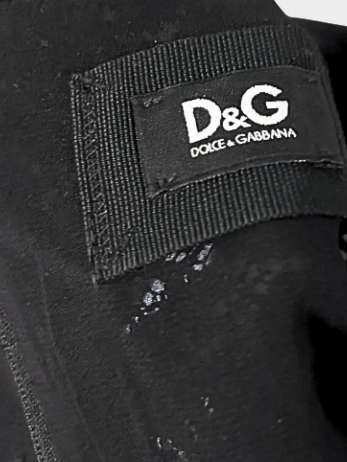 Dolce and Gabbana 2000s Black Lace Midi Pearl Dress