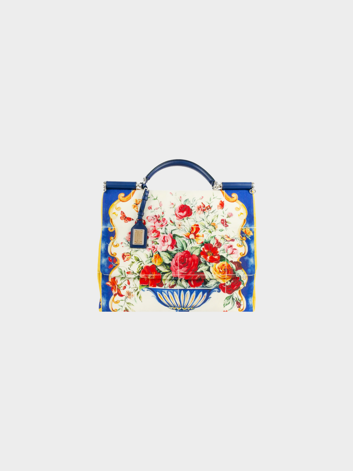 Dolce and Gabbana 2010s Multicoloured Canvas Sicily bag