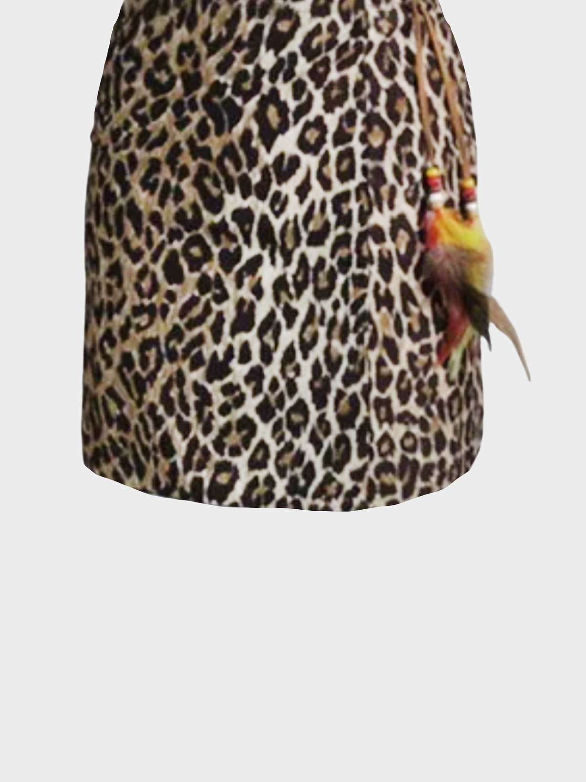 Dolce and Gabbana SS 2001 Cheetah Printed Wrap Up Mini Skirt