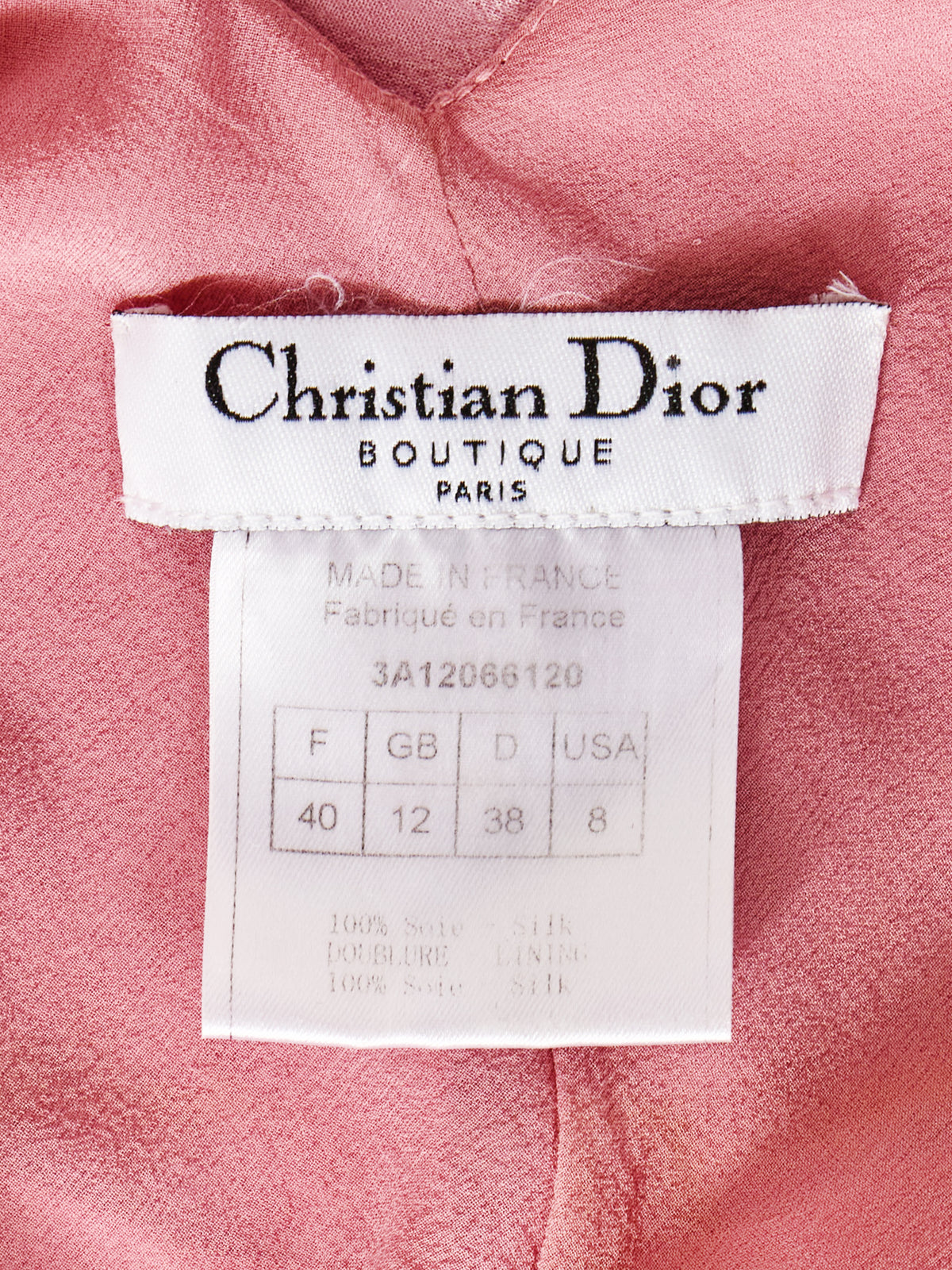 Christian Dior by John Galliano FW 2003 Pink Satin Cocktail Dress