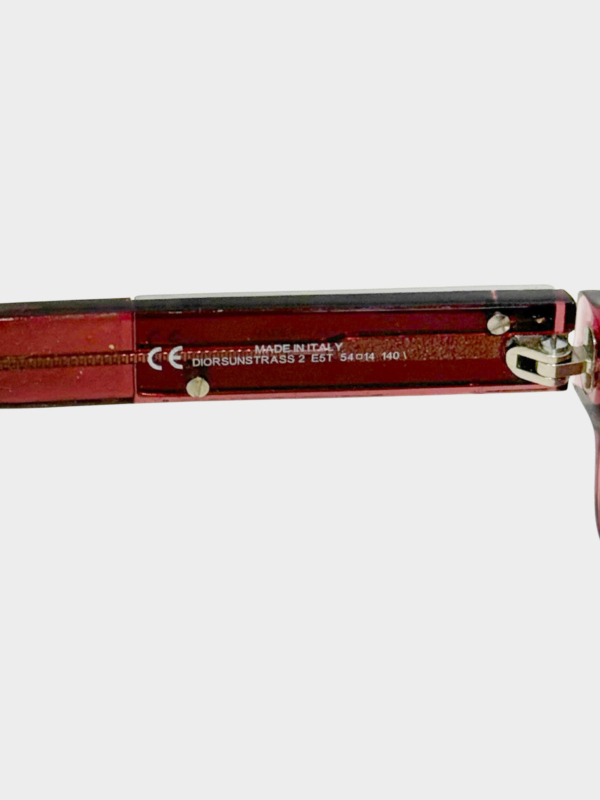 Christian Dior 2000s Red Sunstrass 2 Narrow Sunglasses
