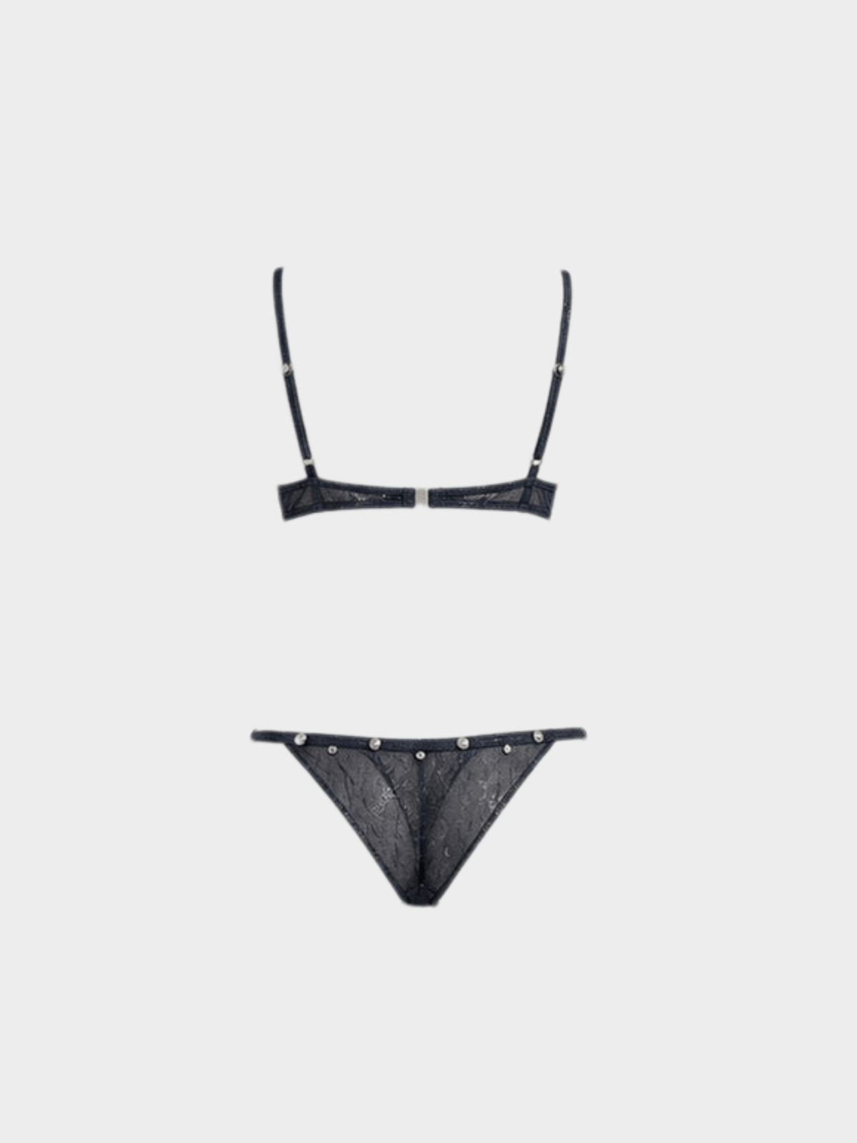 Christian Dior SS 2001 Metallic Blue Bikini Set
