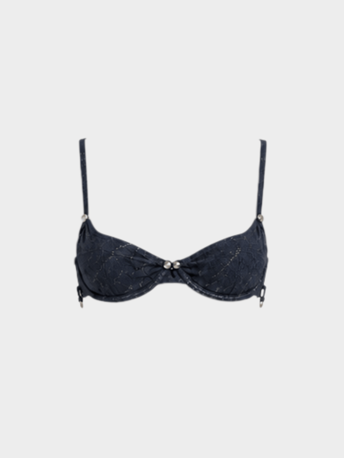 Christian Dior SS 2001 Metallic Blue Bikini Set
