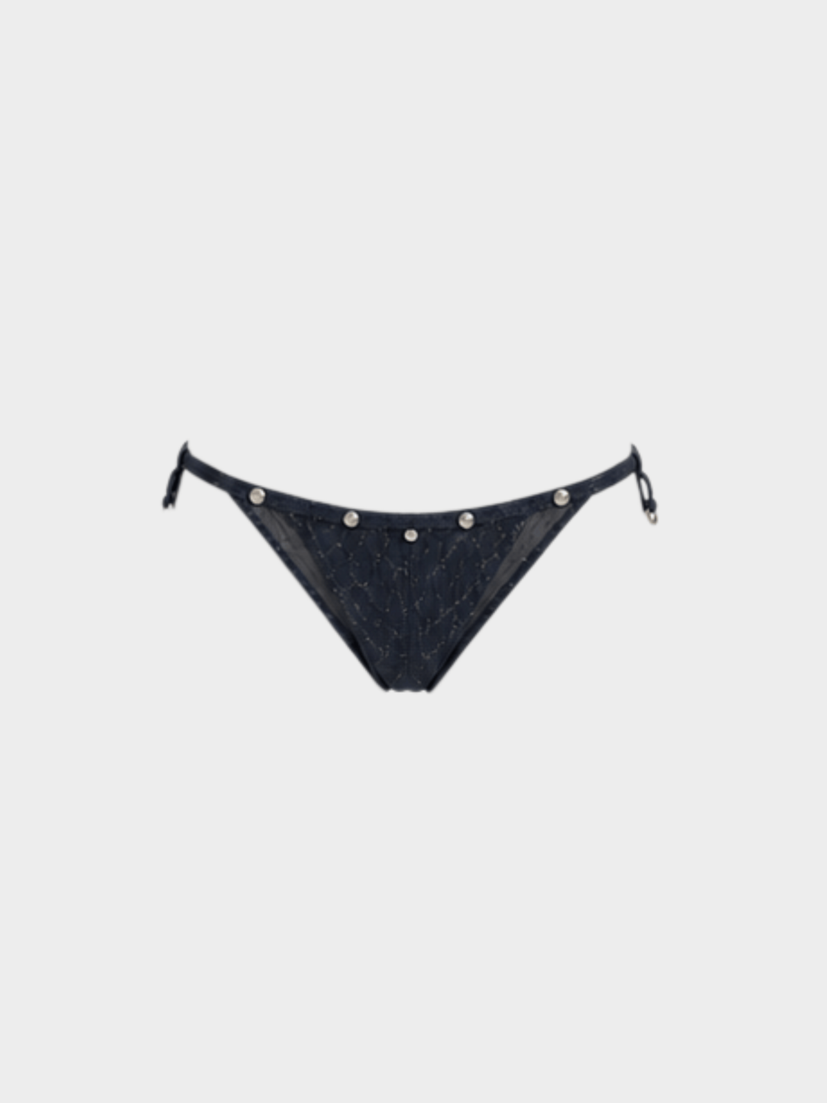 Christian Dior SS 2001 Metallic Blue Bikini Set